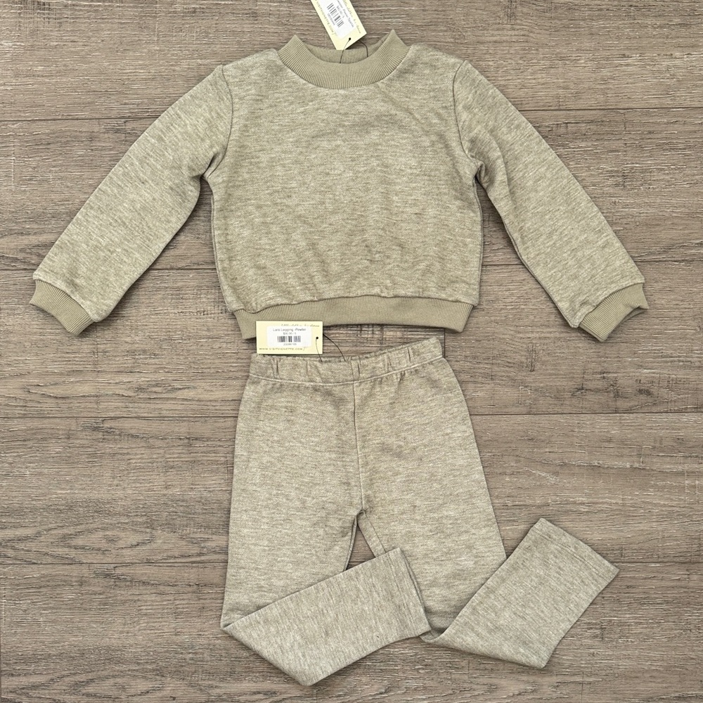 NTW Neutral Light Green Sweatpants & Joggers Set